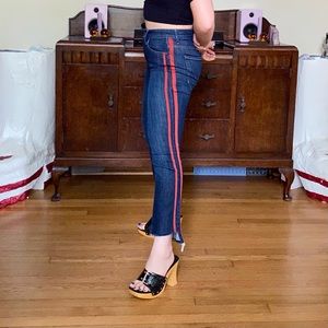 Mother Denim INSIDER Crop Fray Jeans sz 26